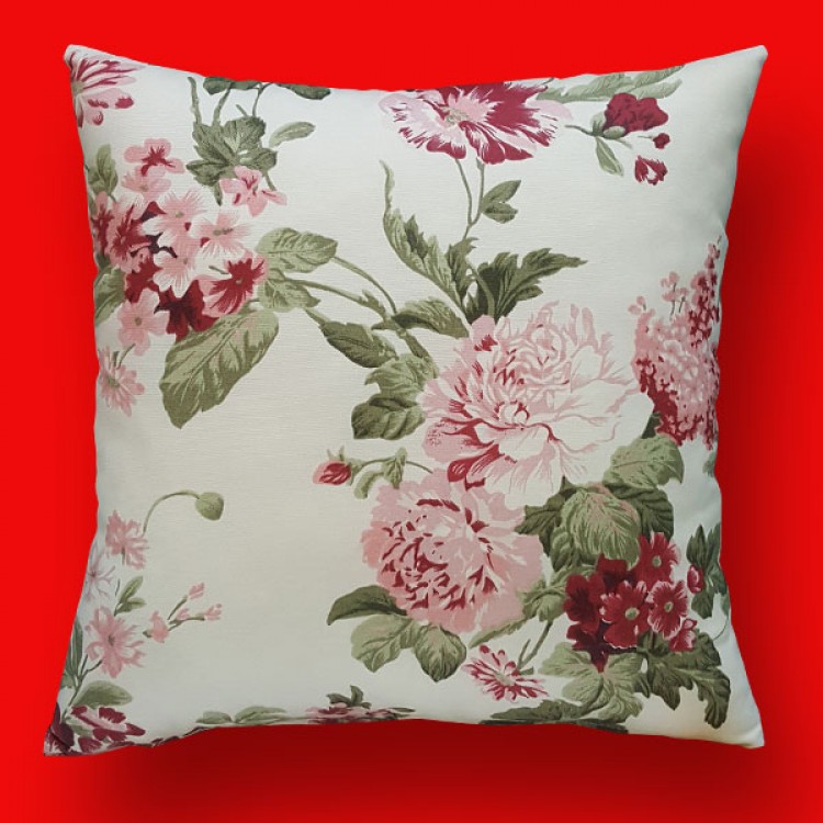 KIRLENT KILIFI  PEMBE ÇİÇEKLİ DUCK BEZİ KUMAŞ 4 ADET